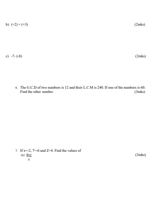 Preview page Form-1-Mathematics-Mid-Term-1-Examination-2024_2074_2.jpg