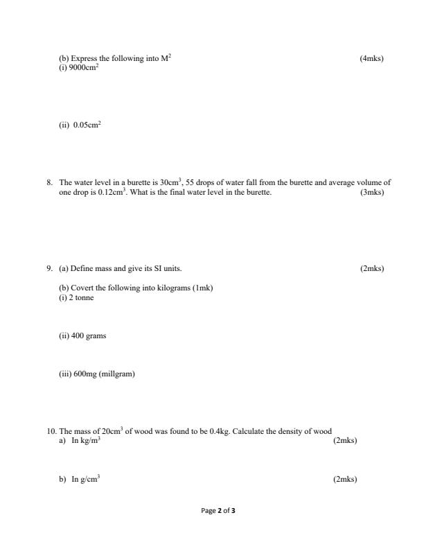 Preview page Form-1-Physics-Mid-Term-1-Examination-2024_2078_1.jpg