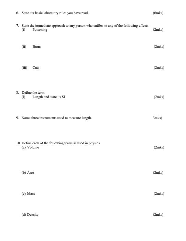 Preview page Form-1-Physics-Term-2-Opener-Exam-2024_2354_1.jpg