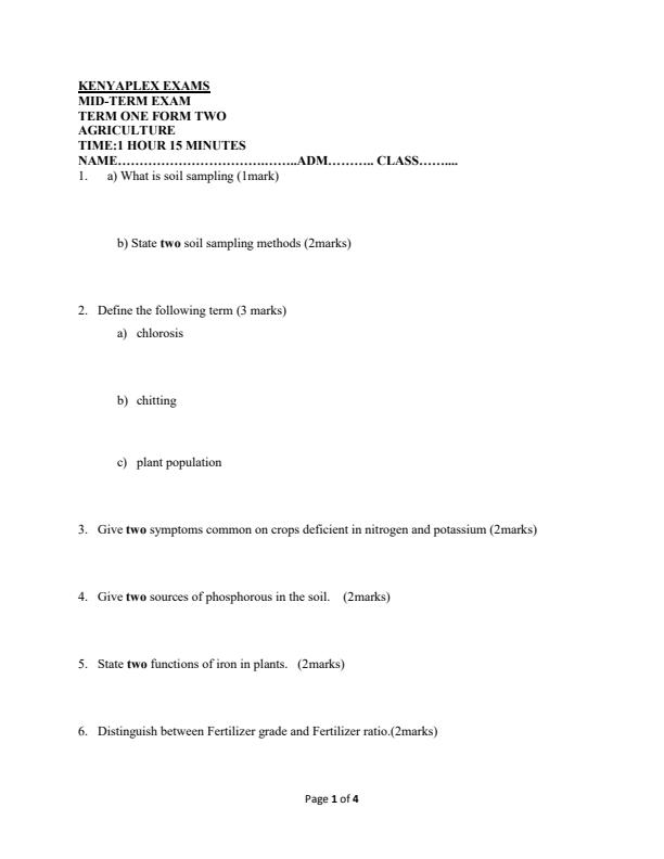 Preview page Form-2-Agriculture-Mid-Term-1-Exam-2025_3666_0.jpg