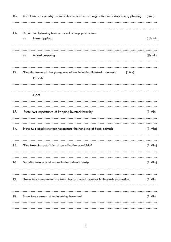 Preview page Form-2-Agriculture-Term-3-Opener-Exam-2024-Version-2_3070_2.jpg