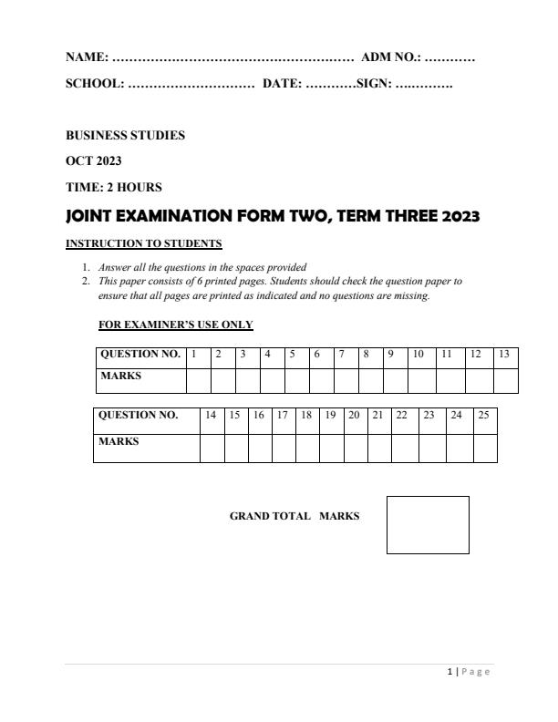 Preview page Form-2-Business-Studies-End-of-Term-3-Examination-2023_1833_0.jpg