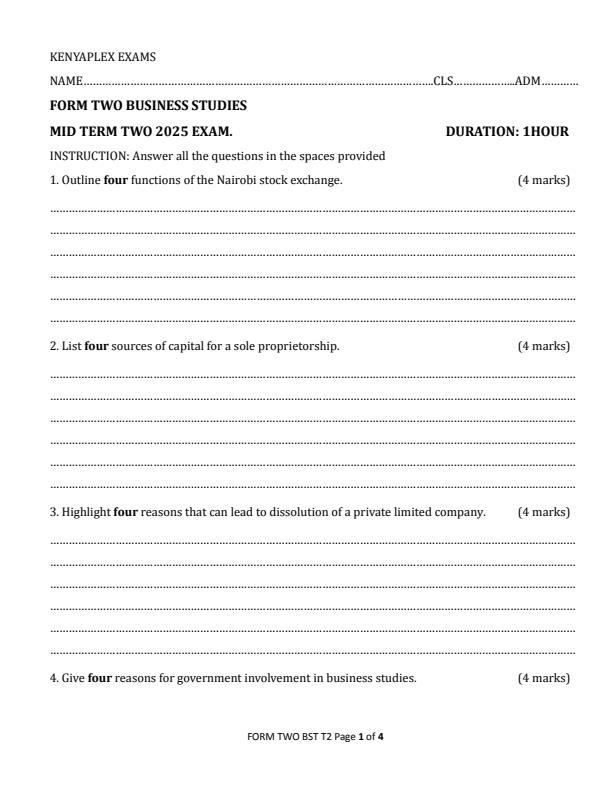 Preview page Form-2-Business-Studies-Mid-Term-2-Exam-2025_4079_0.jpg