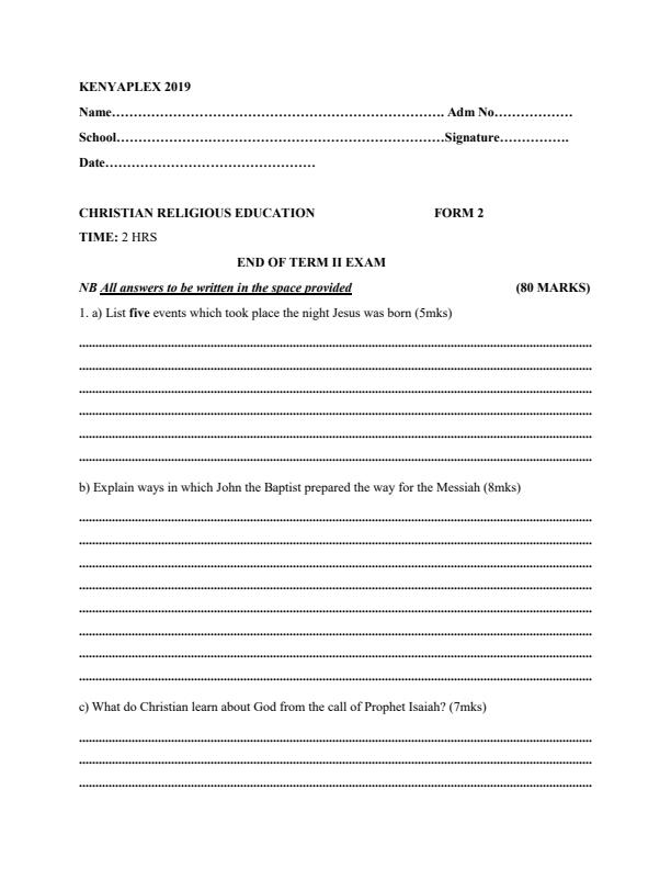 Preview page Form-2-CRE-End-of-Term-2-Examination-2019_229_0.jpg