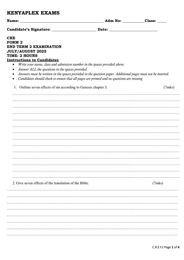 Preview page Form-2-CRE-End-of-Term-2-Examination-2025_4247_0.jpg