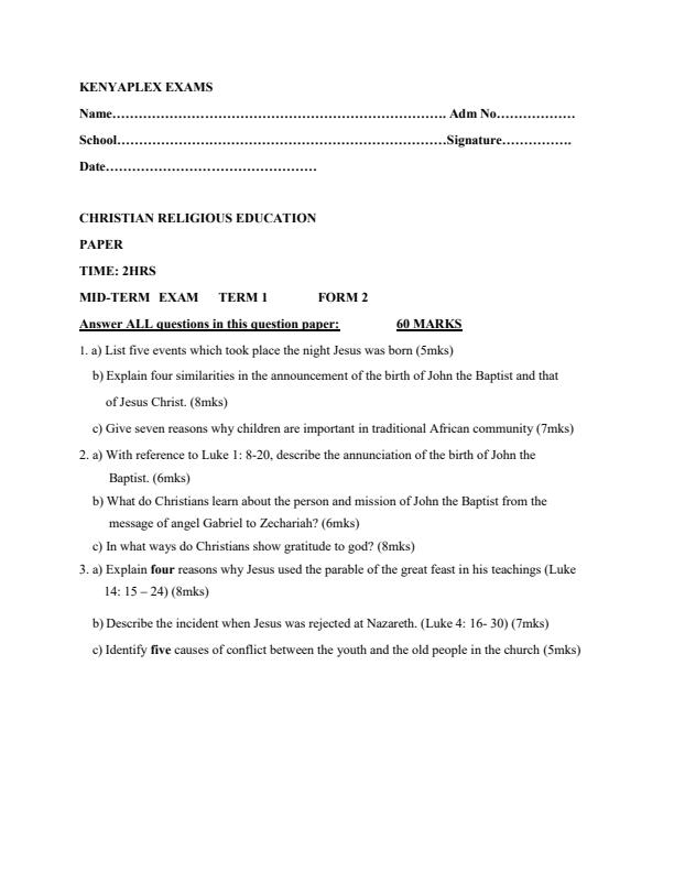 Preview page Form-2-CRE-Mid-Term-1-Examination-2020_561_0.jpg