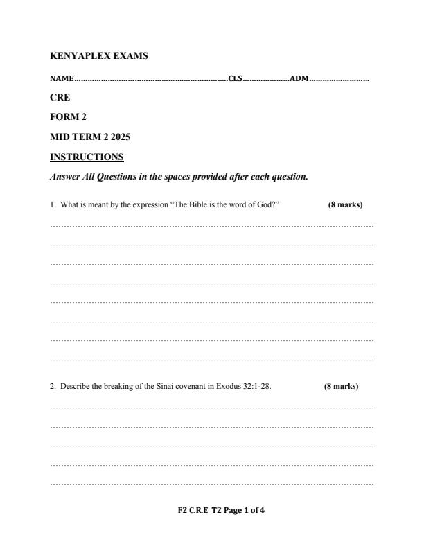 Preview page Form-2-CRE-Mid-Term-2-Exam-2025_4082_0.jpg