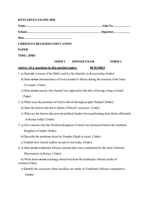 Preview page Form-2-CRE-Term-1-Opener-Examination-2020_462_0.jpg