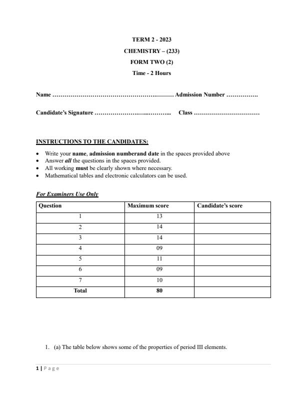 Preview page Form-2-Chemistry-End-of-Term-2-Examination-2023_1792_0.jpg