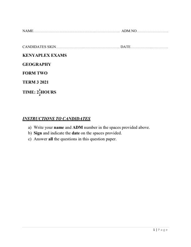 Preview page Form-2-End-of-Term-3-2021-Geography-Examination_820_0.jpg