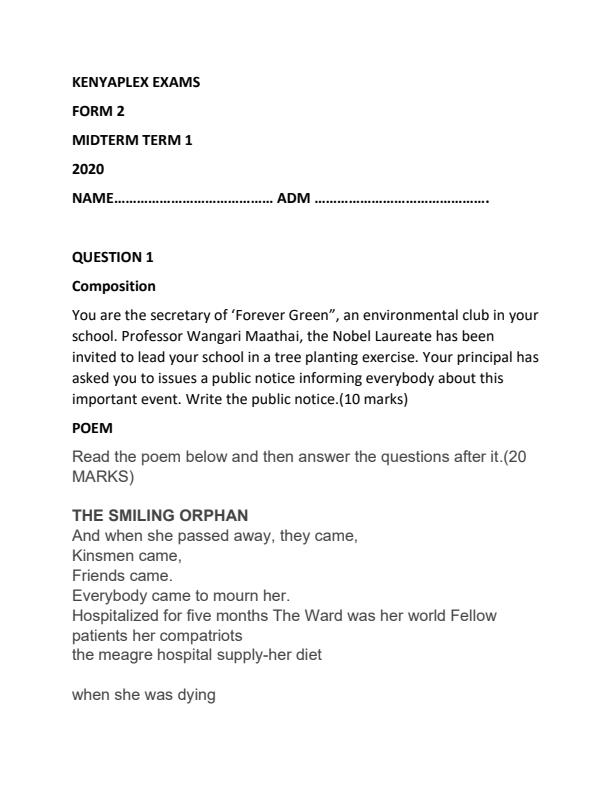 Preview page Form-2-English-Mid-Term-1-Examination-2020_574_0.jpg