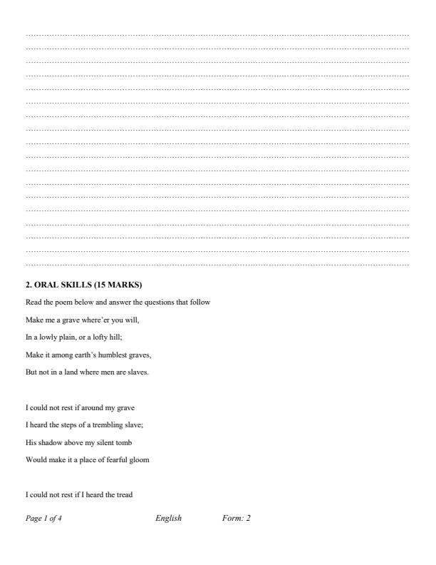 Preview page Form-2-English-Term-2-Opener-Exam-2025_3937_1.jpg