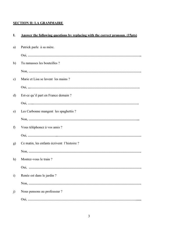 Preview page Form-2-French-Term-3-Opener-Exam-2024-Version-2_3078_2.jpg