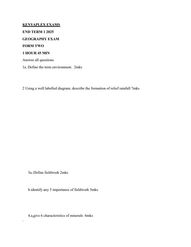 Preview page Form-2-Geography-End-of-Term-1-Examination-2025_3732_0.jpg