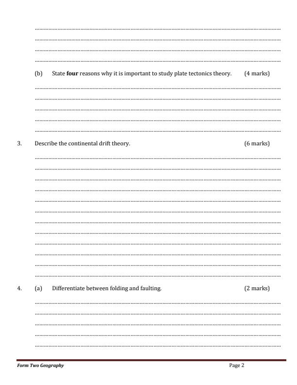 Preview page Form-2-Geography-Term-2-Opener-Exam-2025_3940_1.jpg