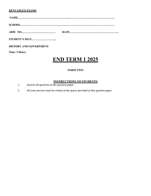 Preview page Form-2-History-and-Government-End-of-Term-1-Examination-2025_3733_0.jpg
