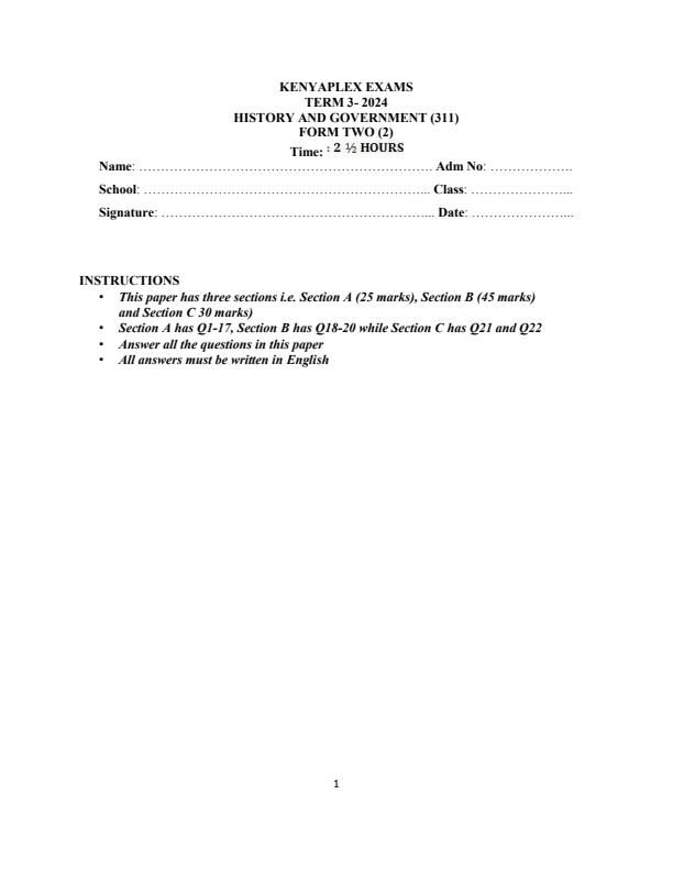 Preview page Form-2-History-and-Government-End-of-Term-3-Examination-2024_3303_0.jpg