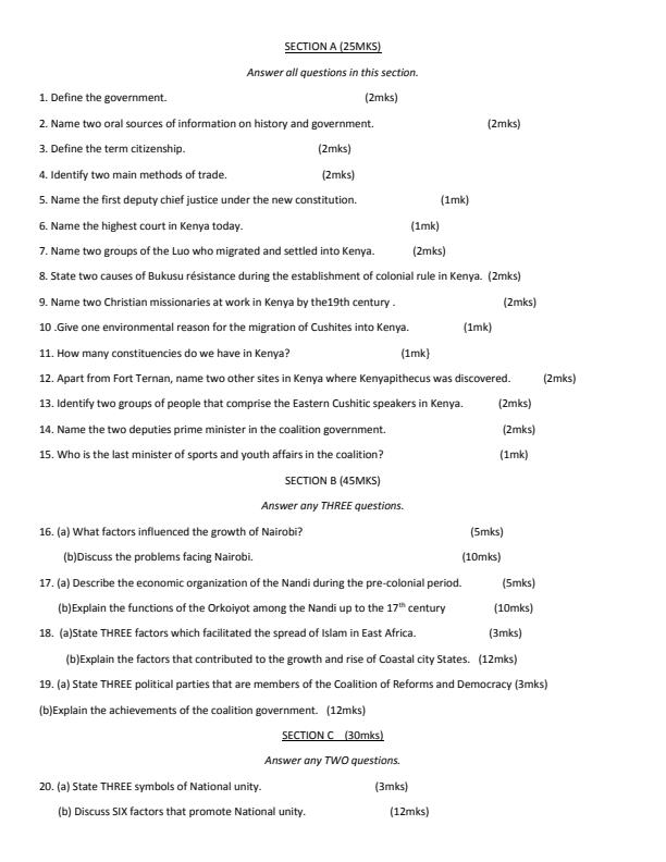 Preview page Form-2-History-and-Government-Term-2-Opener-Exam-2024_2390_1.jpg