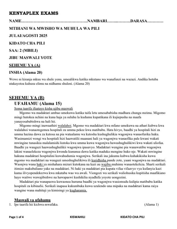 Preview page Form-2-Kiswahili-End-of-Term-2-Examination-2025_4252_0.jpg