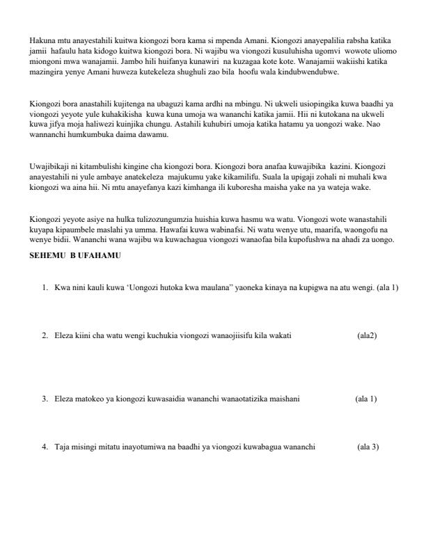 Preview page Form-2-Kiswahili-Term-2-Opener-Exam-2024_2359_1.jpg