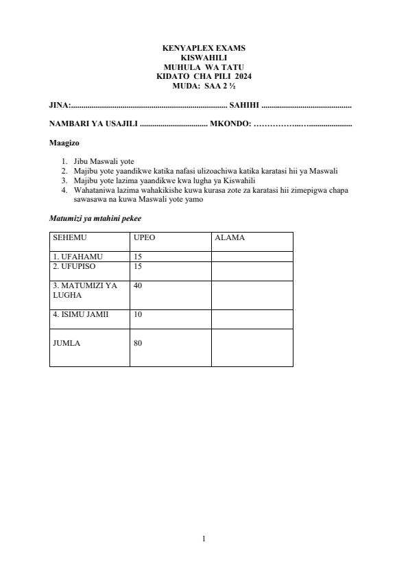 Preview page Form-2-Kiswahili-Term-3-Opener-Exam-2024-Version-2_3083_0.jpg