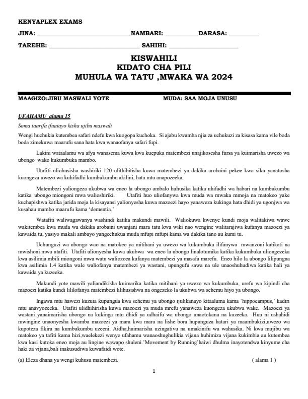 Preview page Form-2-Kiswahili-Term-3-Opener-Exam-2024_3025_0.jpg