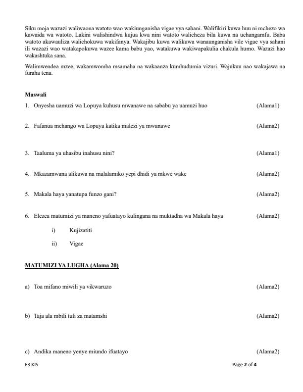 Preview page Form-2-Kiswahili-Term-3-Opener-Exam-2025_4585_1.jpg