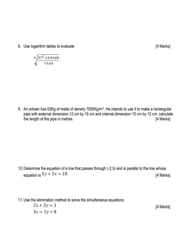 Preview page Form-2-Mathematics-End-of-Term-2-Examination-2022_1280_2.jpg