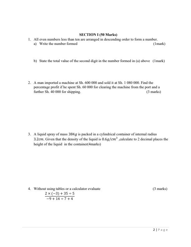 Preview page Form-2-Mathematics-Term-1-Opener-Exam-2024_1995_1.jpg