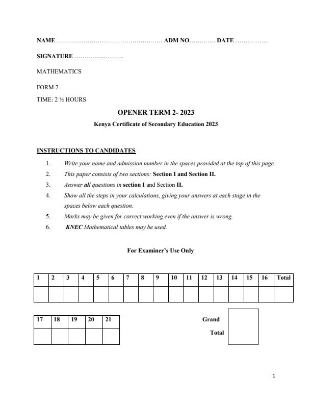 Preview page Form-2-Mathematics-Term-2-Opener-Exam-2023_1617_0.jpg