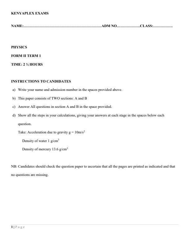 Preview page Form-2-Physics-End-of-Term-1-Examination-2022_1173_0.jpg