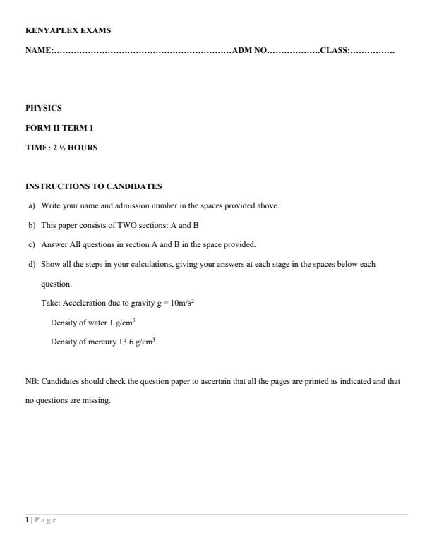 Preview page Form-2-Physics-End-of-Term-1-Examination-2024-Version-2_2332_0.jpg