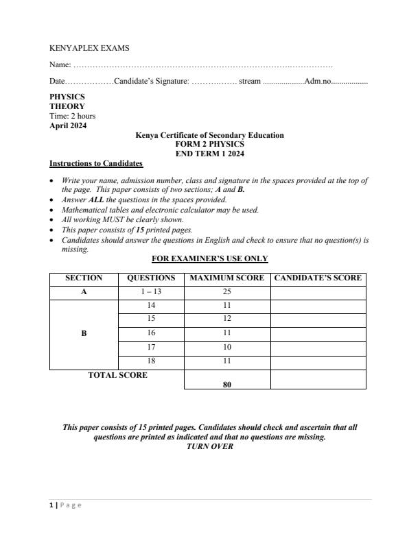 Preview page Form-2-Physics-End-of-Term-1-Examination-2024_2234_0.jpg