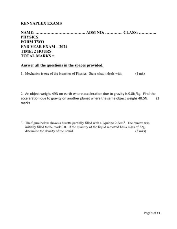 Preview page Form-2-Physics-End-of-Term-3-Examination-2024_3324_0.jpg