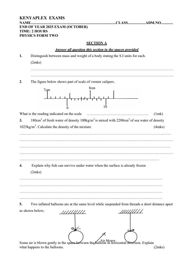 Preview page Form-2-Physics-End-of-Term-3-Examination-2025_4740_0.jpg