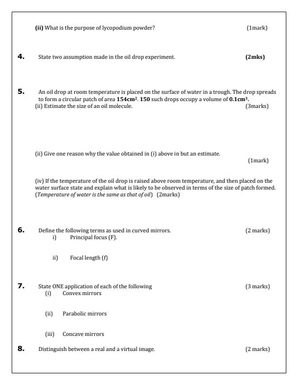 Preview page Form-2-Physics-Term-3-Opener-Exam-2025_4587_1.jpg