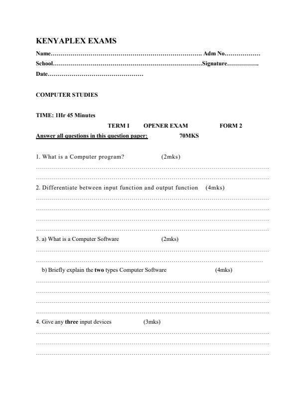 Preview page Form-2-Term-1-Computer-Studies-Opener-Exam-2019_29_0.jpg