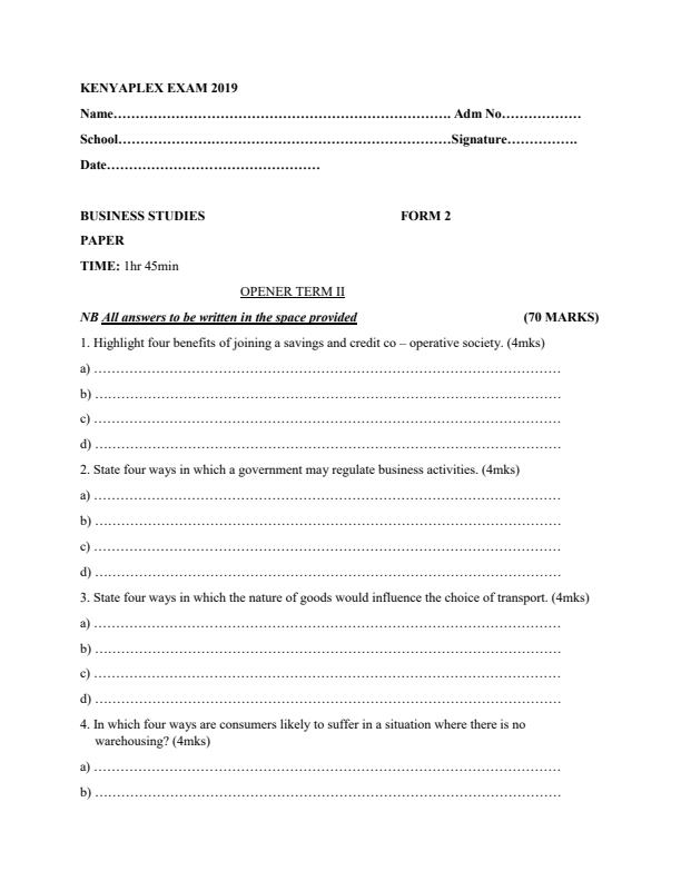 Preview page Form-2-Term-2-Business-Studies-Opener-Exam-2019_132_0.jpg