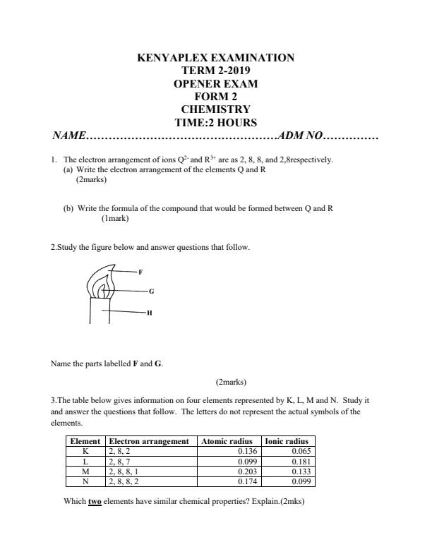 Preview page Form-2-Term-2-Chemistry-Opener-Exam-2019_135_0.jpg