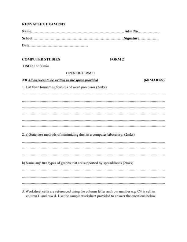 Preview page Form-2-Term-2-Computer-Studies-Opener-Exam-2019_148_0.jpg