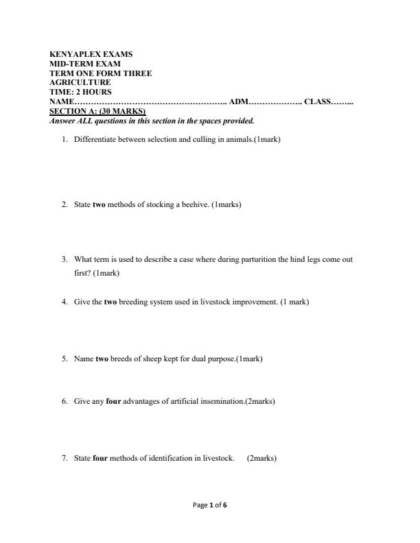 Preview page Form-3-Agriculture-Mid-Term-1-Examination-2024_2041_0.jpg