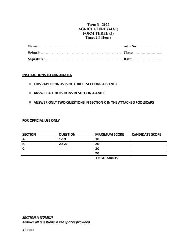 Preview page Form-3-Agriculture-Paper-1-End-of-Term-3-Examination-2022_1344_0.jpg