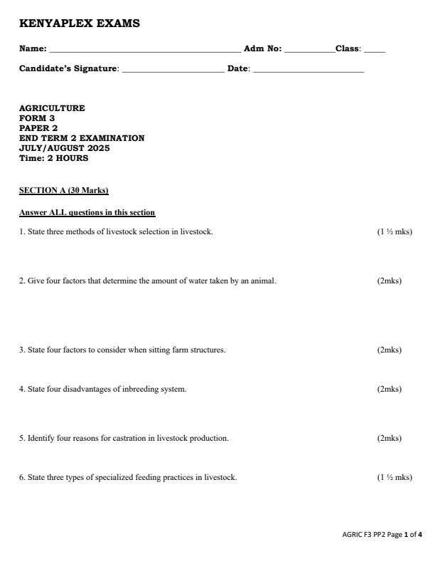 Preview page Form-3-Agriculture-Paper-2-End-of-Term-2-Examination-2025_4256_0.jpg