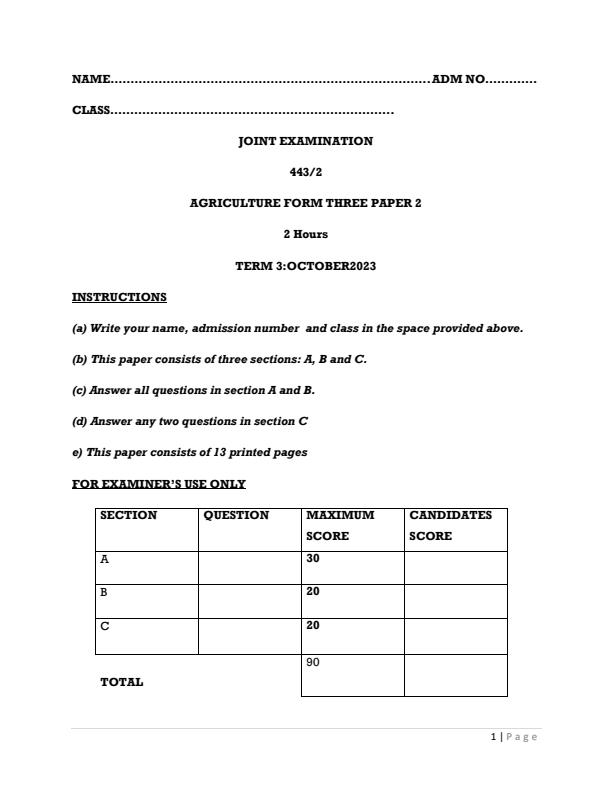 Preview page Form-3-Agriculture-Paper-2-End-of-Term-3-Examination-2023_1827_0.jpg