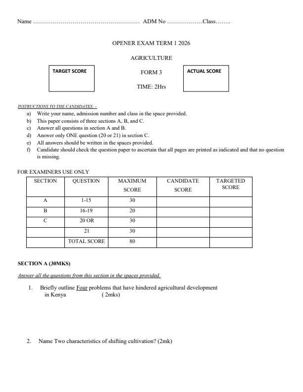 Preview page Form-3-Agriculture-Term-1-Opener-Exams-2026_4888_0.jpg