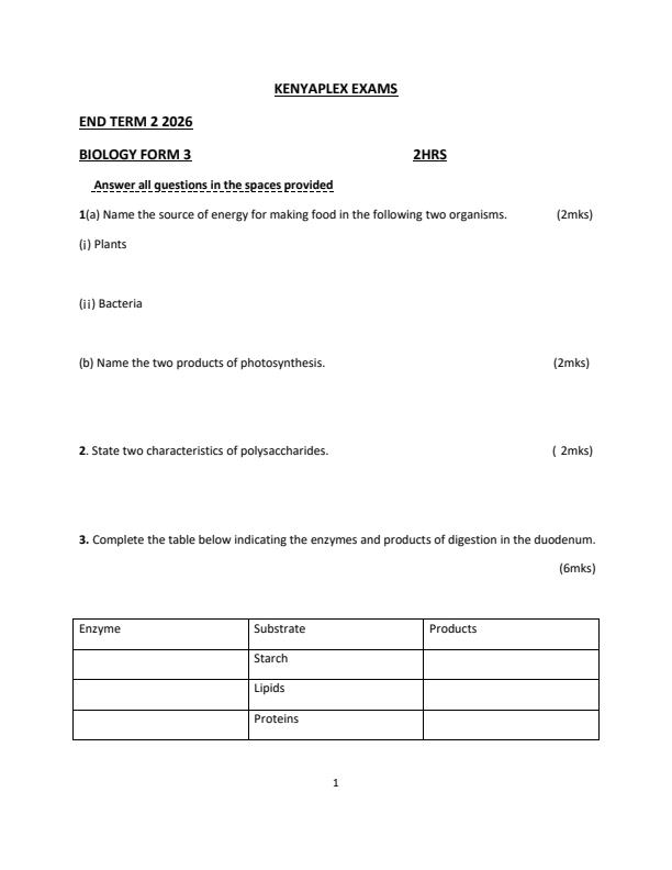 Preview page Form-3-Biology-End-Term-2-Exam-2026_6214_0.jpg