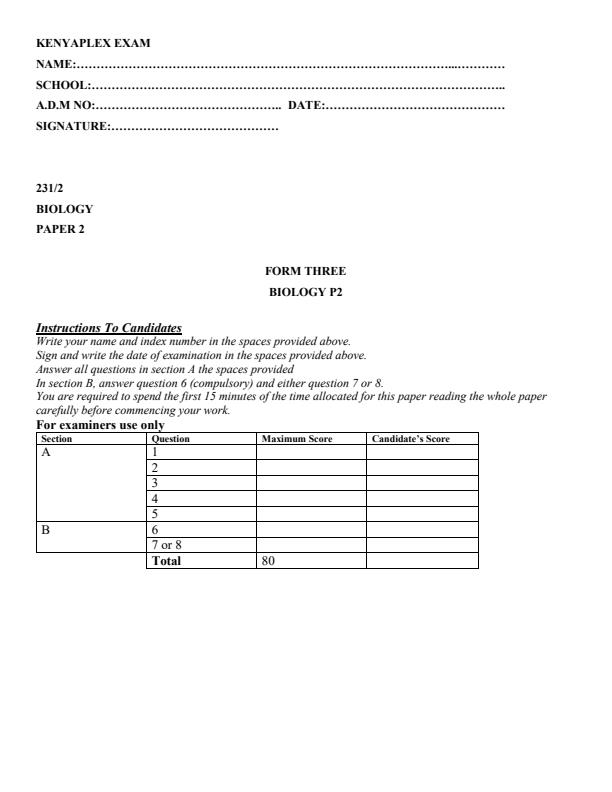 Preview page Form-3-Biology-Paper-2-End-of-Term-1-Examination-2022_1207_0.jpg