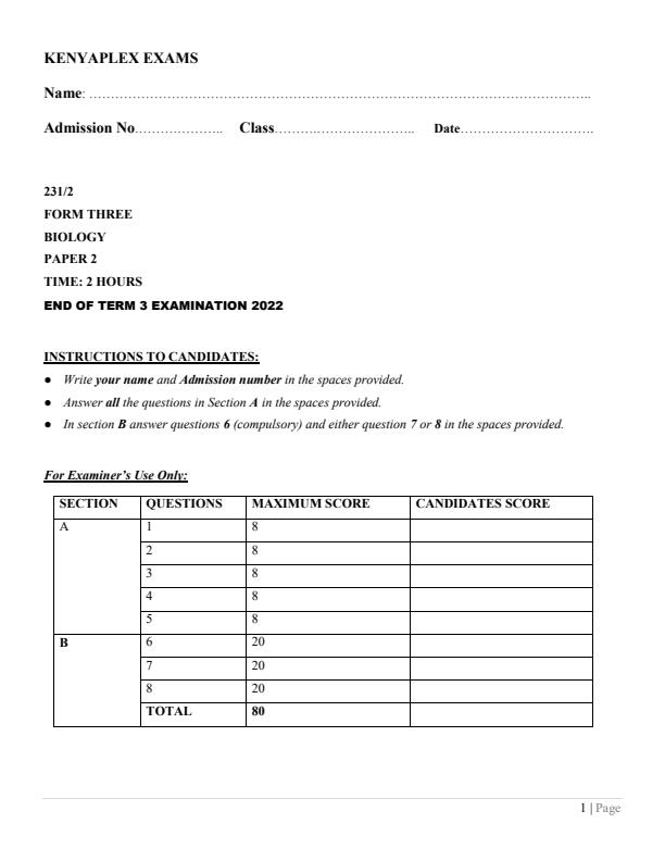 Preview page Form-3-Biology-Paper-2-End-of-Term-3-Examination-2022_1131_0.jpg
