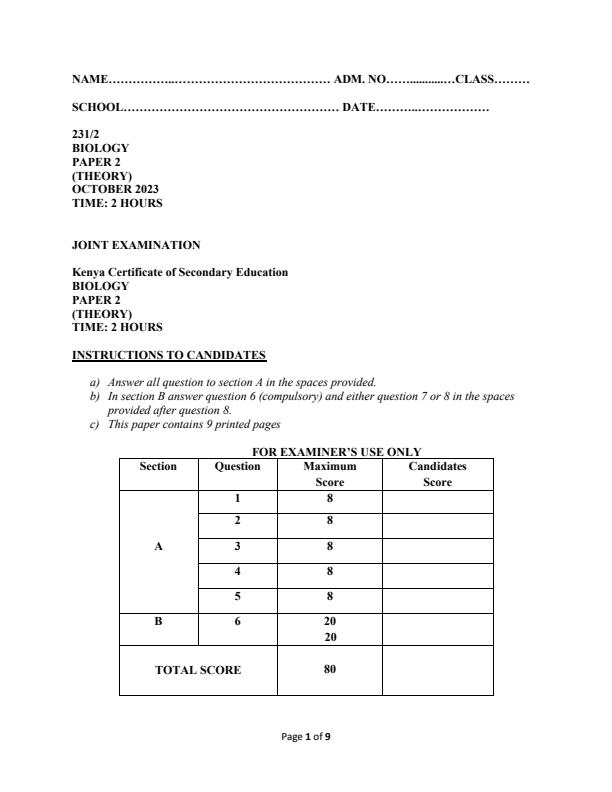 Preview page Form-3-Biology-Paper-2-End-of-Term-3-Examination-2023_1839_0.jpg