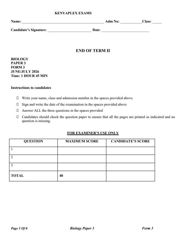 Preview page Form-3-Biology-Paper-3-End-Term-2-Exam-2026_6243_0.jpg